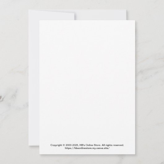 Floral Wedding Einladung Save the Date Karte (Rückseite)