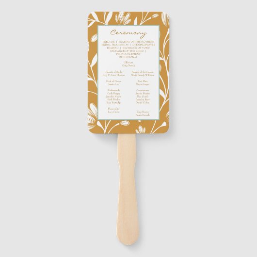  Floral Wedding Fächer (Rückseite)