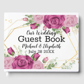 Floral Wedding Guest Book Gästebuch (Vorderseite)