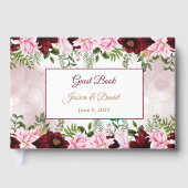 Floral Wedding Guest Book Gästebuch (Vorderseite)