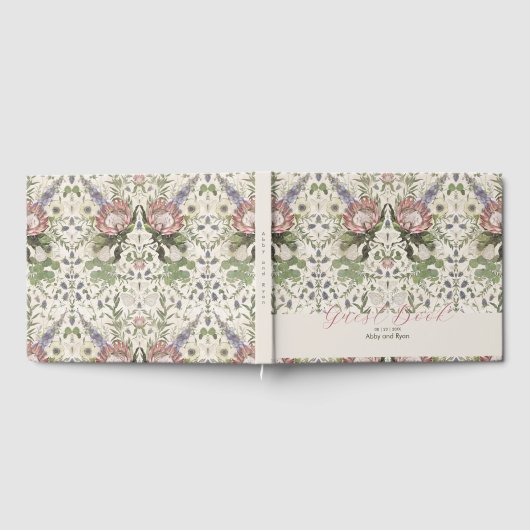 Floral Wedding Guest Book Gästebuch (Voll)