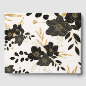 Floral Wedding Guest Book Gästebuch (Rückseite)