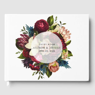 Floral Wedding Guest Book Gästebuch