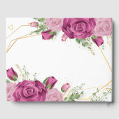 Floral Wedding Guest Book Gästebuch (Rückseite)