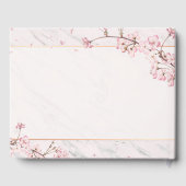 Floral Wedding Guest Book Gästebuch (Rückseite)