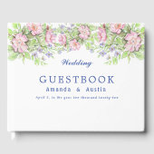 Floral Wedding Guestbook Gästebuch (Vorderseite)