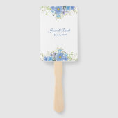 Floral Wedding Hand Fan Fächer (Rückseite)