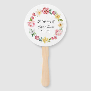 Floral Wedding Hand Fan Fächer