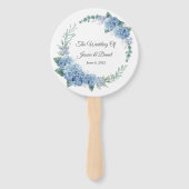 Floral Wedding Hand Fan Fächer (Rückseite)