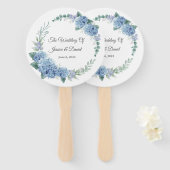 Floral Wedding Hand Fan Fächer (Vorne und Hinten)