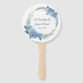 Floral Wedding Hand Fan Fächer (Vorderseite)