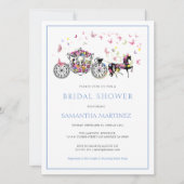 Floral Wedding Horriage Butterflies Bridal Einladung (Vorderseite)