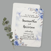 floral wedding invitation card dankeskarte