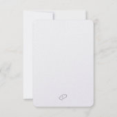 floral wedding invitation card dankeskarte (Rückseite)