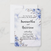 floral wedding invitation card dankeskarte (Vorderseite)