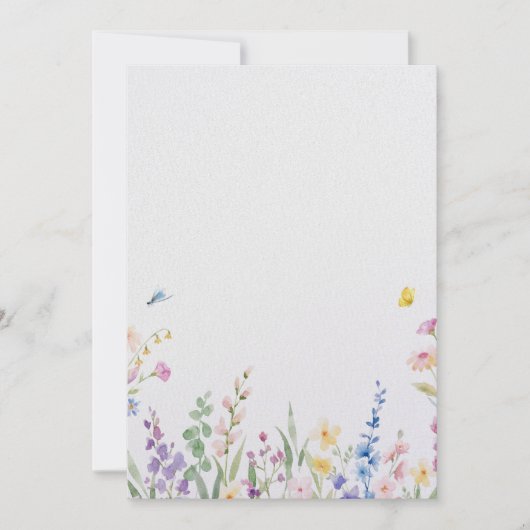 Floral Wedding Invitation Einladung (Vorderseite)