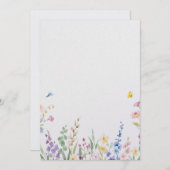 Floral Wedding Invitation Einladung (Vorne/Hinten)