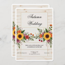Floral Wedding Invitation – Elegant & Simple Einladung