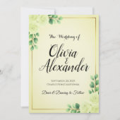 Floral Wedding Invitation Template | Editable Text Einladung (Vorderseite)