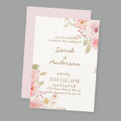 Floral Wedding Invitation Template Wedding Dankeskarte