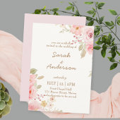 Floral Wedding Invitation Template Wedding Dankeskarte
