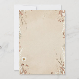 Floral Wedding Invitations Boho Is Natural Einladung