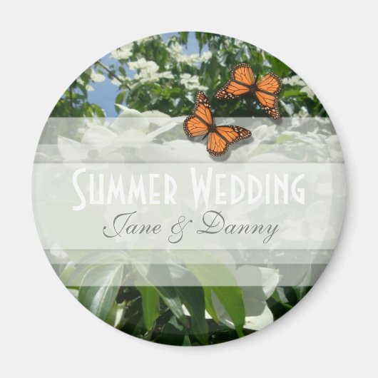 Floral Wedding Magnet (Vorne)