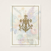 Floral Wedding Marian Cross Holcard (Vorderseite)