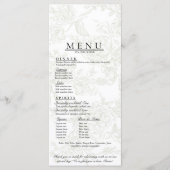 Floral Wedding Menu Menükarte (Vorderseite)