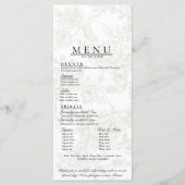 Floral Wedding Menu Menükarte (Vorderseite)