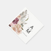 Floral Wedding Napkins Serviette (Ecke)