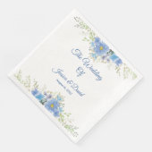 Floral Wedding Napkins Serviette (Ecke)