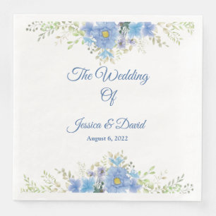 Floral Wedding Napkins Serviette