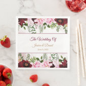 Floral Wedding Napkins Serviette (Beispiel)