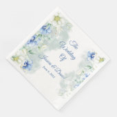 Floral Wedding Napkins Serviette (Ecke)