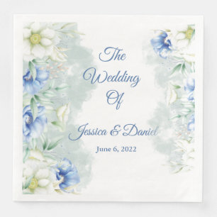 Floral Wedding Napkins Serviette