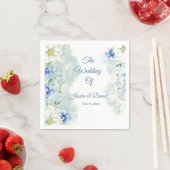 Floral Wedding Napkins Serviette (Beispiel)