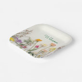 floral wedding  pappteller (Gewinkelt)