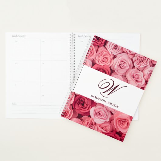 Floral Wedding Planer Monogrammatiker Terminkalend (Anzeige)