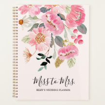Floral Wedding Planner Agenda Kalender Buch E705