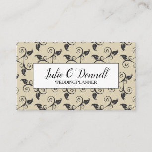 Floral Wedding Planner Business Card Visitenkarte