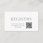 Floral Wedding Registry Insert with QR Code (Vorderseite)