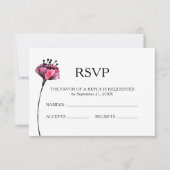 Floral Wedding RSVP (Vorderseite)