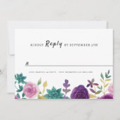 FLORAL wedding RSVP Save The Date (Vorderseite)