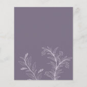 Floral Wedding Save the Date Budget Einladung Flyer (Hinten)