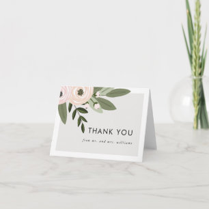 Floral Wedding Sprigs Danke, dass ihr eine Karte h
