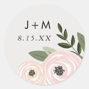 Floral Wedding Sprigs Sticker