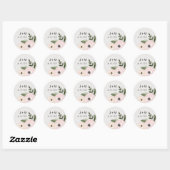 Floral Wedding Sprigs Sticker (Blatt)