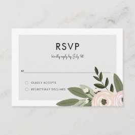 Floral Wedding Sprigs UAWG RSVP Karte