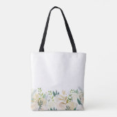 Floral Wedding Tasche White BRIDE (Rückseite)